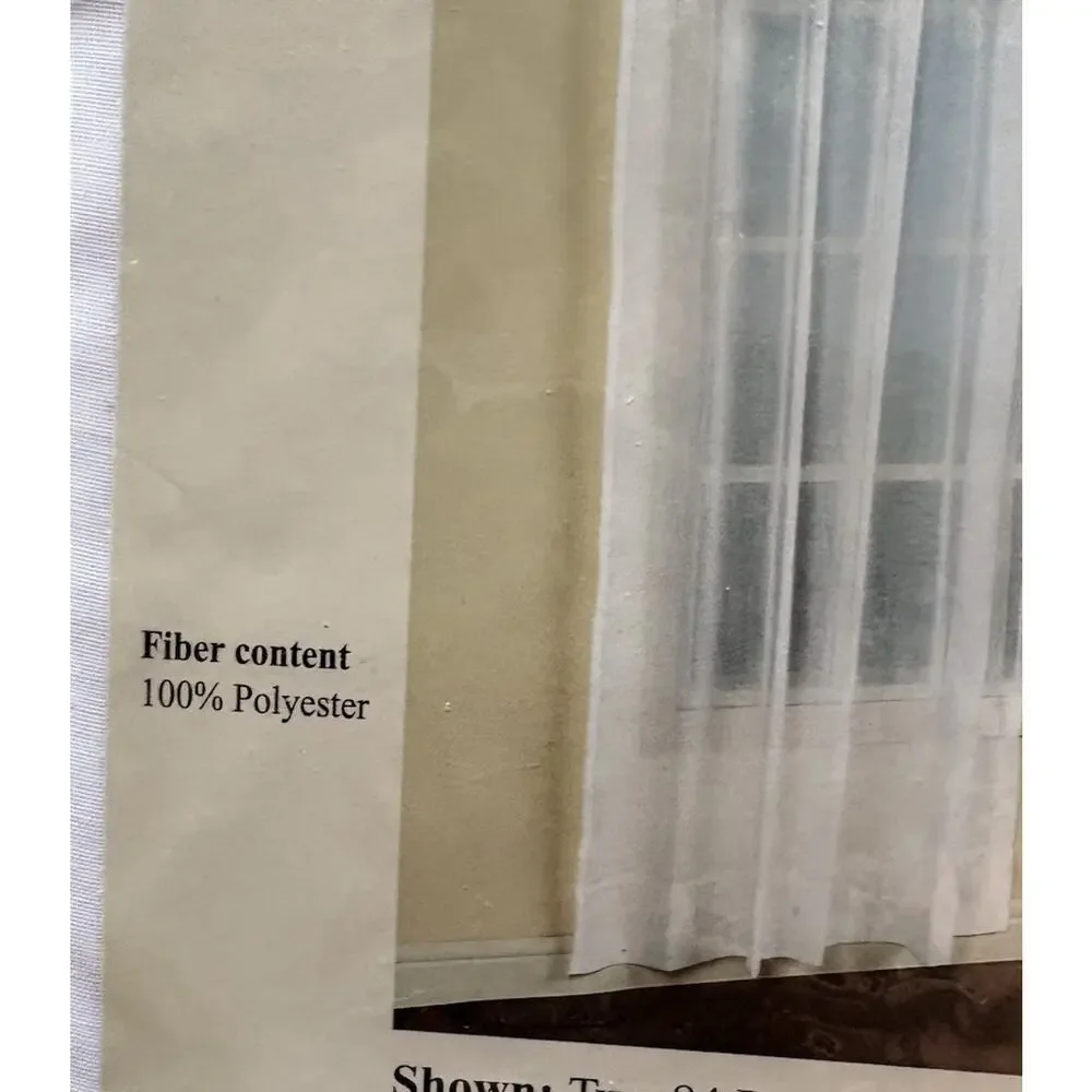 2 NEW Batiste Sheer White Panel 54